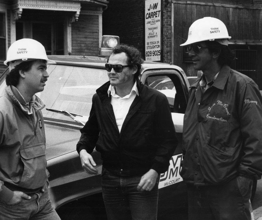 historical photo of McCourt Construction workers