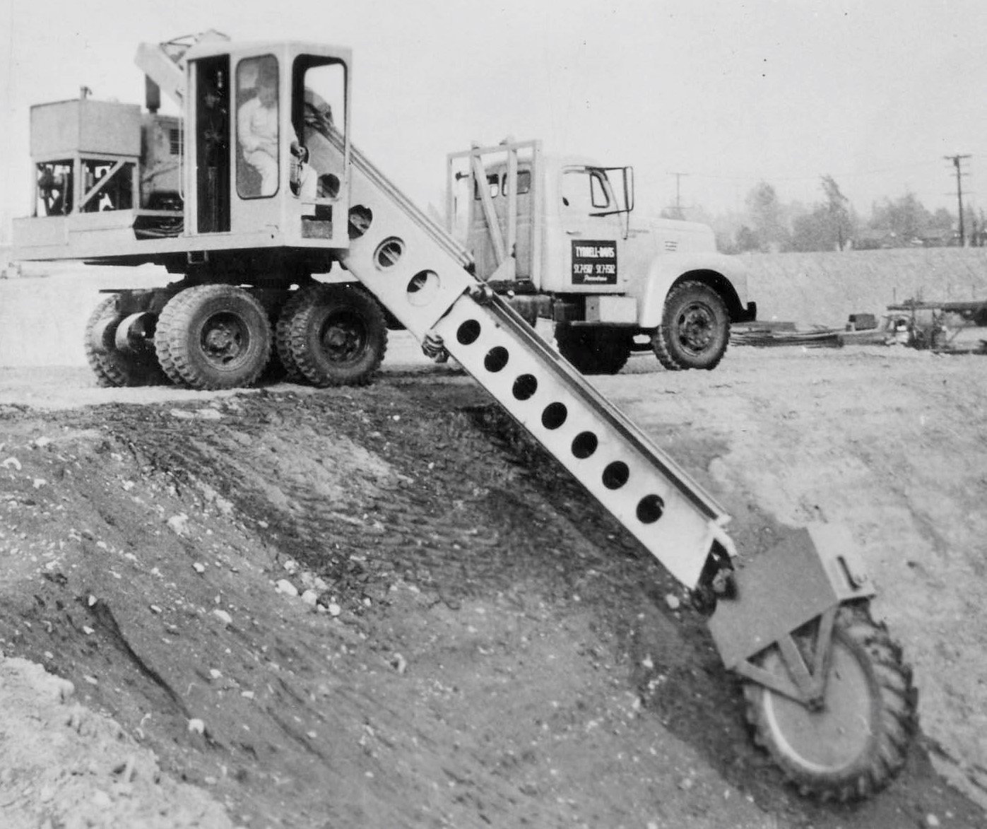 historical photo of McCourt Construction equipment